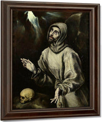 St. Francis Of Assisi Receiving The Stigmata By El Greco Fine Art Print