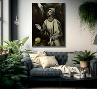 St. Francis Of Assisi Receiving The Stigmata By El Greco Fine Art Print