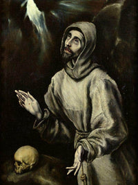 St. Francis Of Assisi Receiving The Stigmata By El Greco Fine Art Print