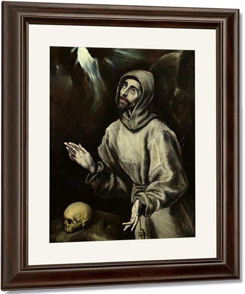 St. Francis Of Assisi Receiving The Stigmata By El Greco Fine Art Print