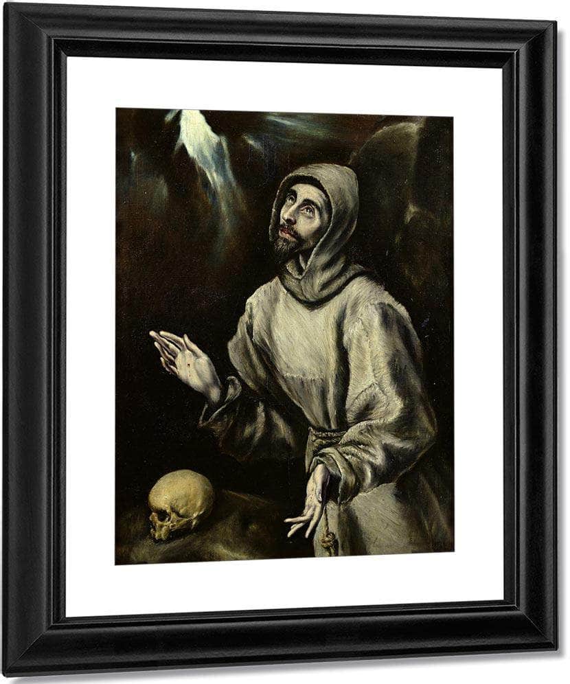 St. Francis Of Assisi Receiving The Stigmata By El Greco Fine Art Print