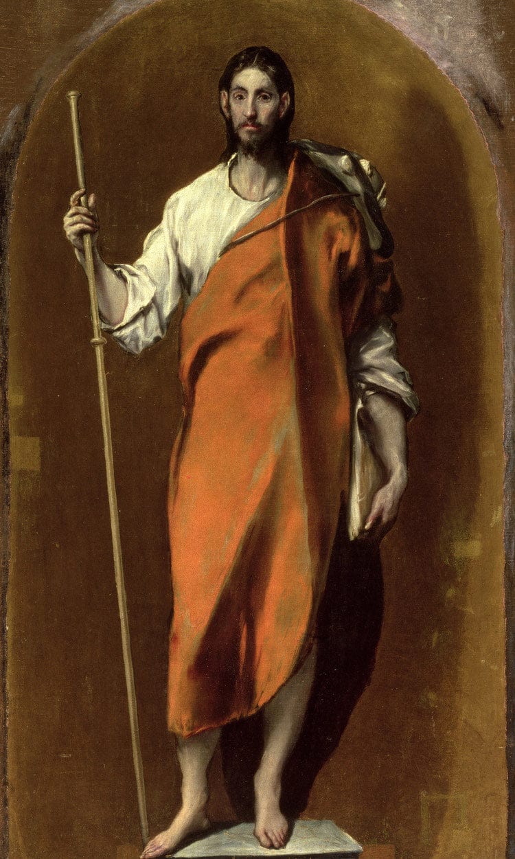 St.James The Greater By El Greco Fine Art Print