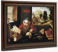 St. Jerome In His Study By Joos Van Cleve Fine Art Print
