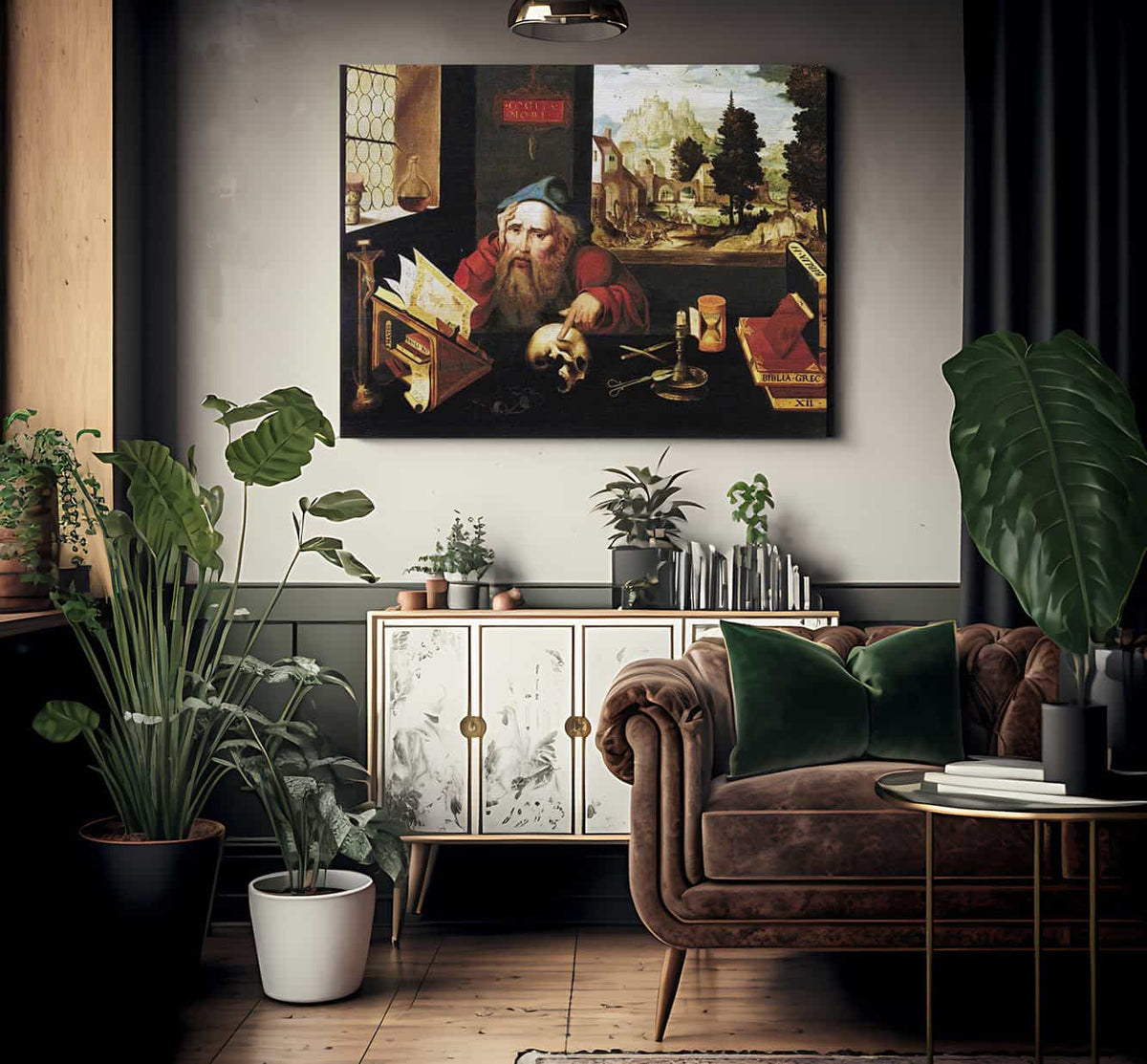St. Jerome In His Study By Joos Van Cleve Fine Art Print