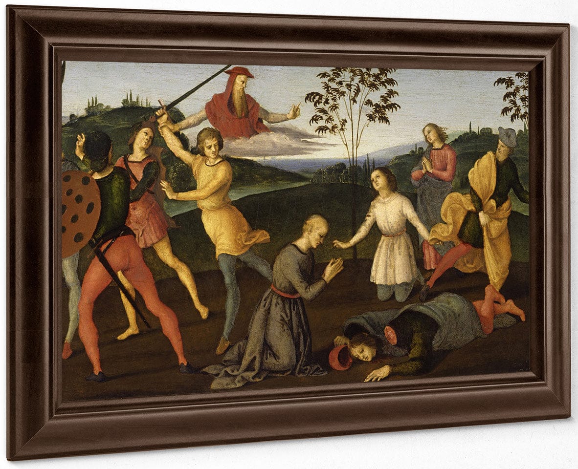 St. Jerome Saving Sylvanus And Punishing The Heretic Sabianus By Raphael Fine Art Print