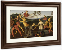 St. Jerome Saving Sylvanus And Punishing The Heretic Sabianus By Raphael Fine Art Print