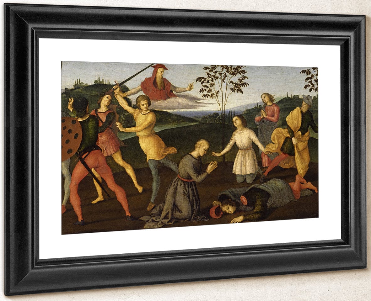 St. Jerome Saving Sylvanus And Punishing The Heretic Sabianus By Raphael Fine Art Print