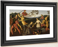 St. Jerome Saving Sylvanus And Punishing The Heretic Sabianus By Raphael Fine Art Print