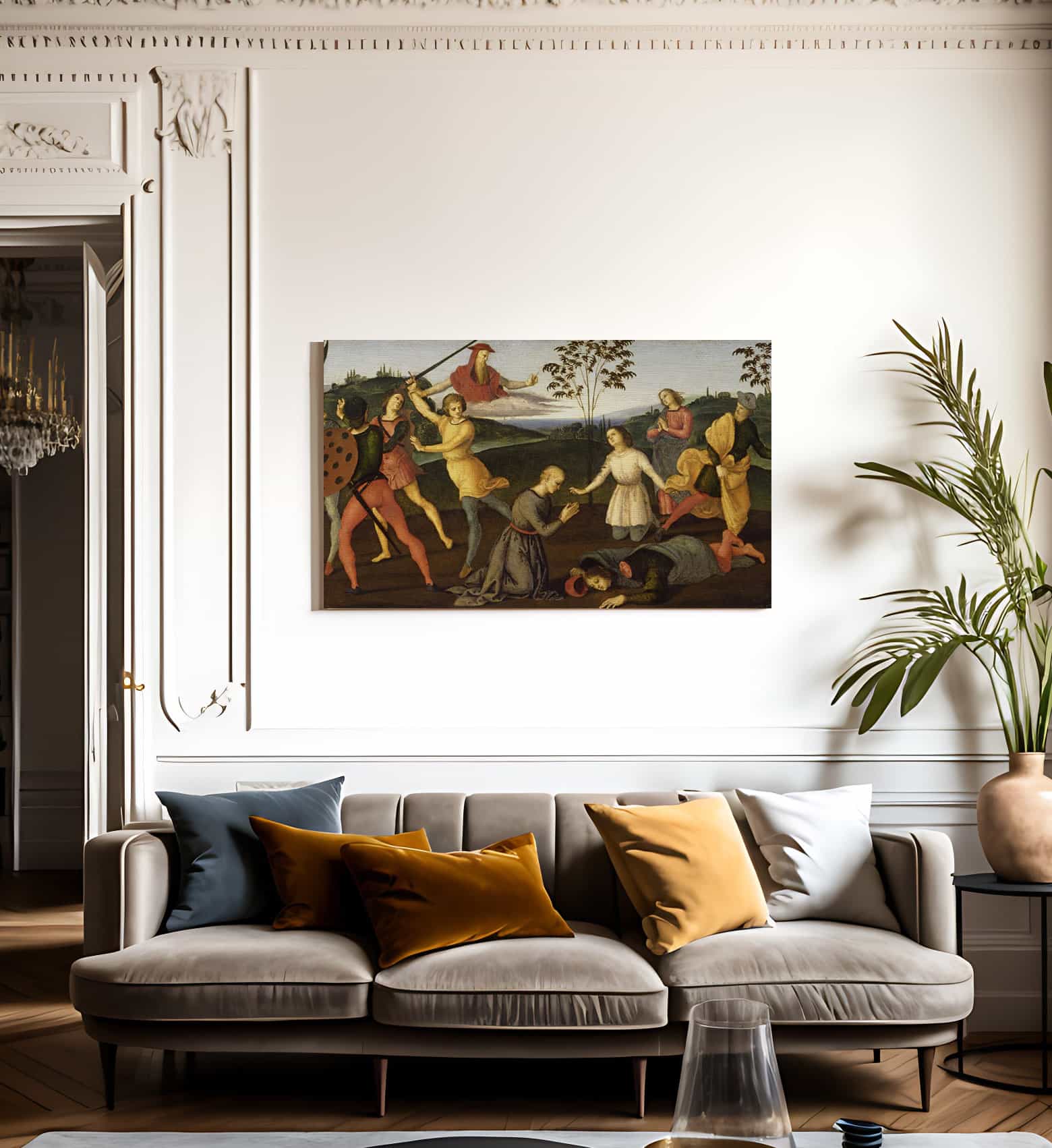 St. Jerome Saving Sylvanus And Punishing The Heretic Sabianus By Raphael Fine Art Print