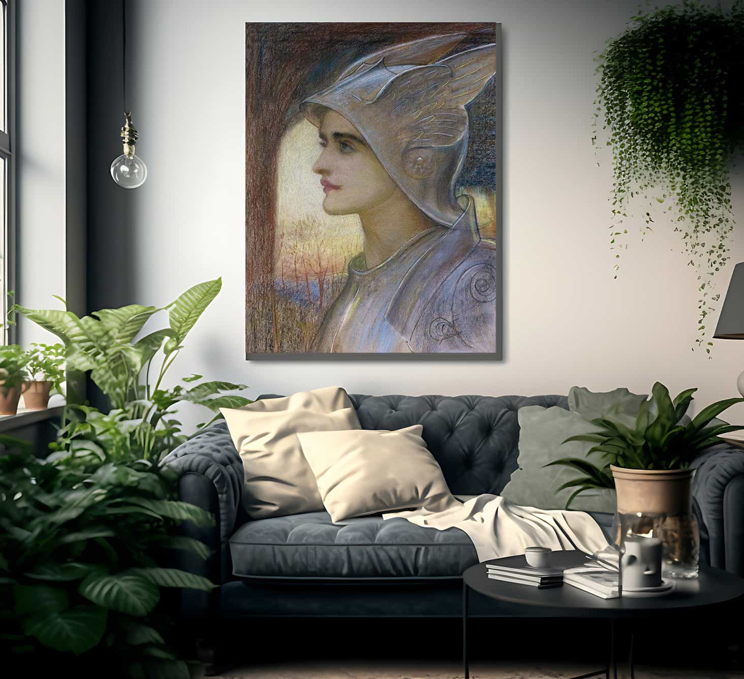 St Joan Of Arc By William Blake Richmond Fine Art Print