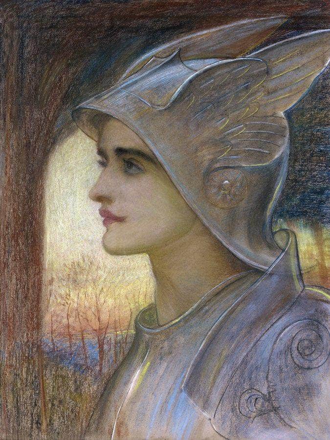St Joan Of Arc By William Blake Richmond Fine Art Print