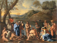St John Baptising The People By Nicholas Poussin Fine Art Print