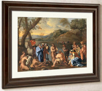 St John Baptising The People By Nicholas Poussin Fine Art Print