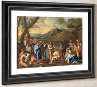 St John Baptising The People By Nicholas Poussin Fine Art Print