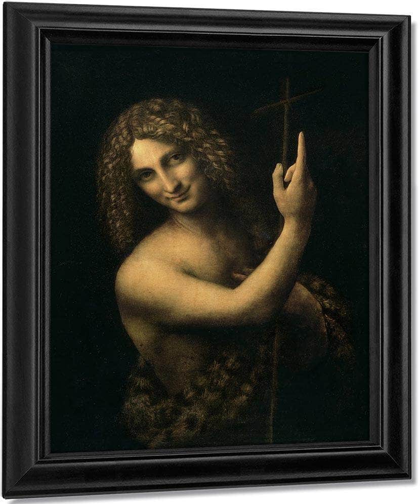 St. John The Baptist By Leonardo Da Vinci Fine Art Print