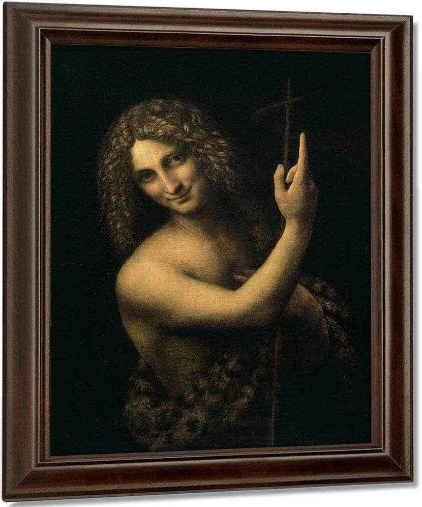 St. John The Baptist By Leonardo Da Vinci Fine Art Print
