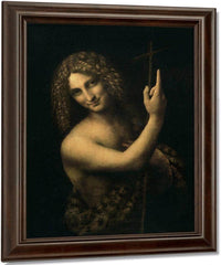 St. John The Baptist By Leonardo Da Vinci Fine Art Print