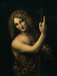 St. John The Baptist By Leonardo Da Vinci Fine Art Print