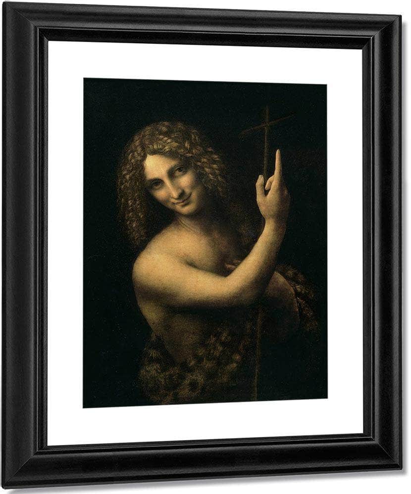 St. John The Baptist By Leonardo Da Vinci Fine Art Print