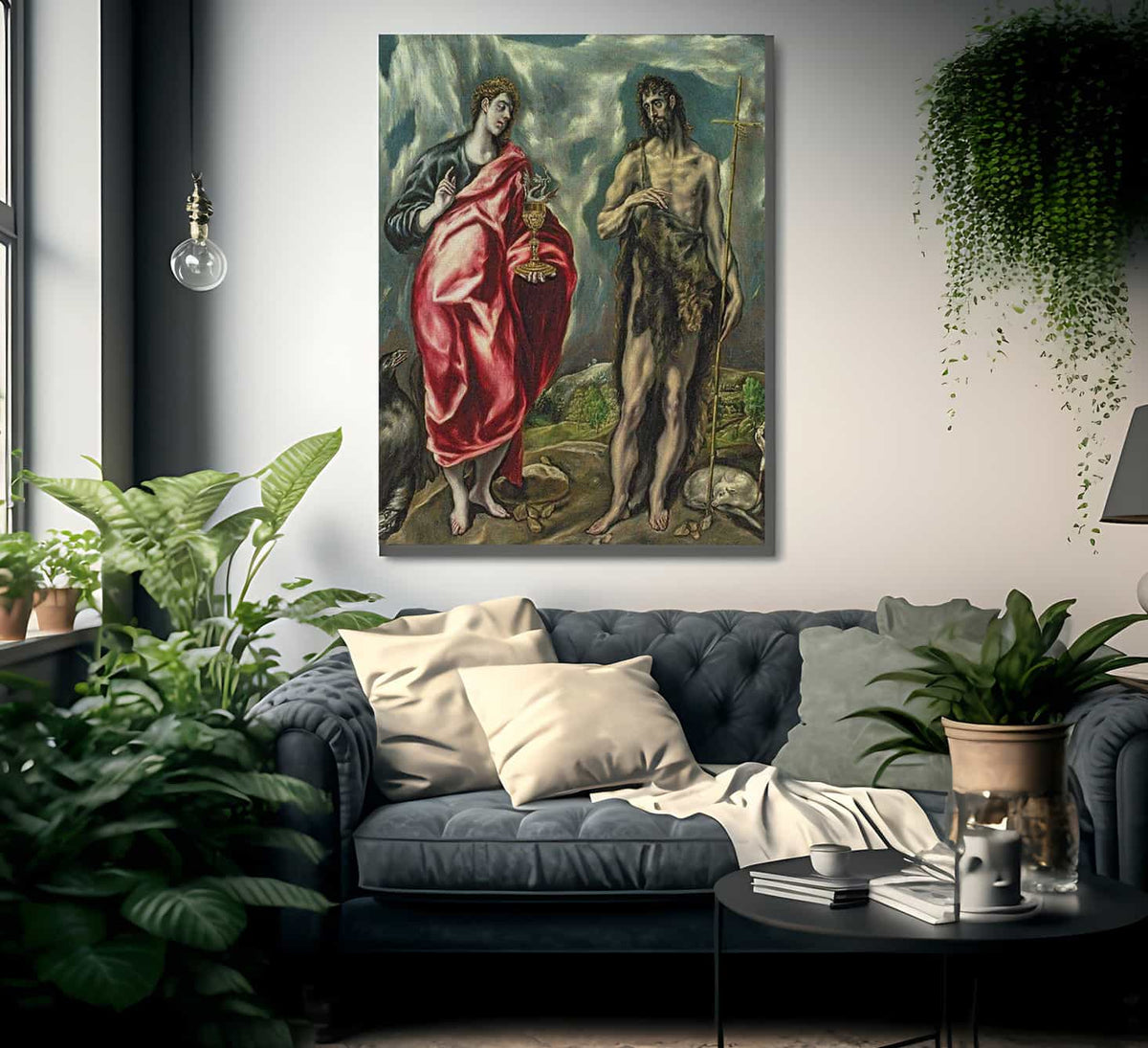 St John The Evangelist And St. John The Baptist By El Greco Fine Art Print