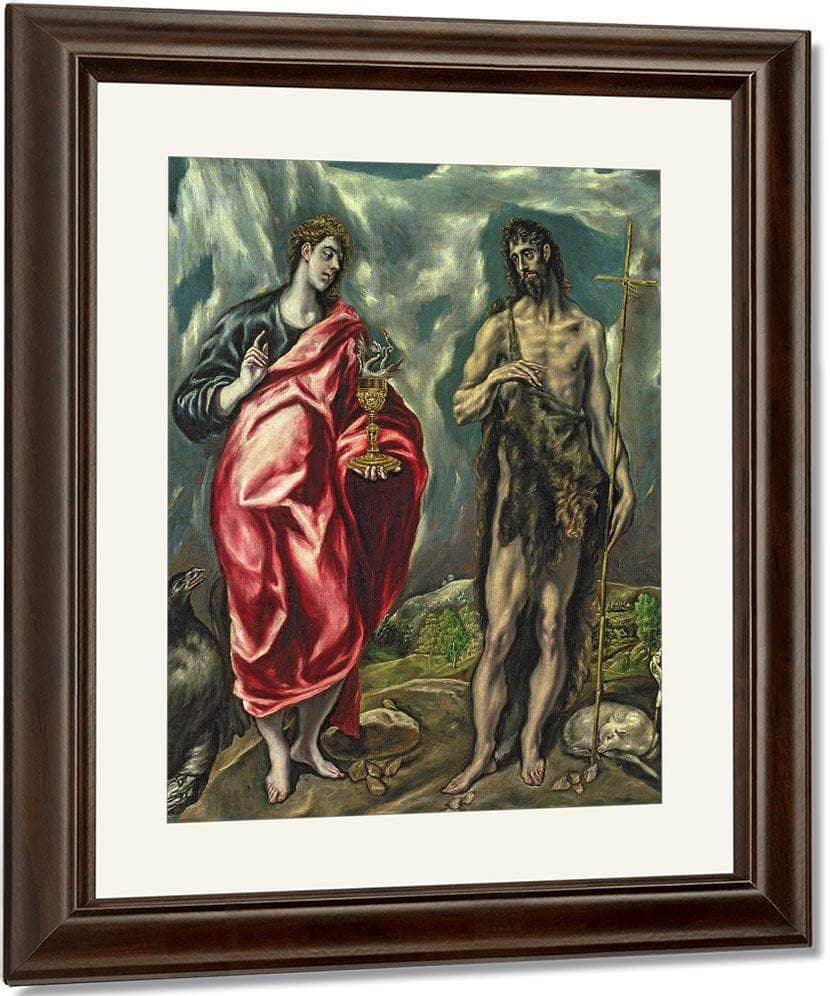 St John The Evangelist And St. John The Baptist By El Greco Fine Art Print