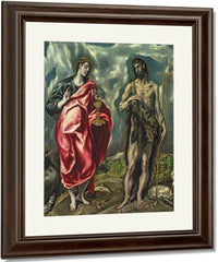 St John The Evangelist And St. John The Baptist By El Greco Fine Art Print