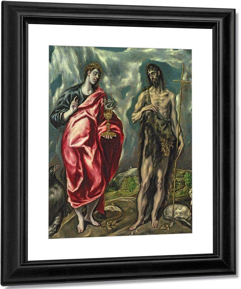 St John The Evangelist And St. John The Baptist By El Greco Fine Art Print