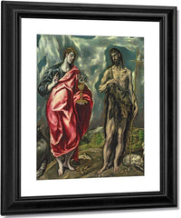 St John The Evangelist And St. John The Baptist By El Greco Fine Art Print