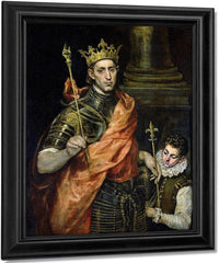 St. Louis (1215 70) And His Page By El Greco Fine Art Print