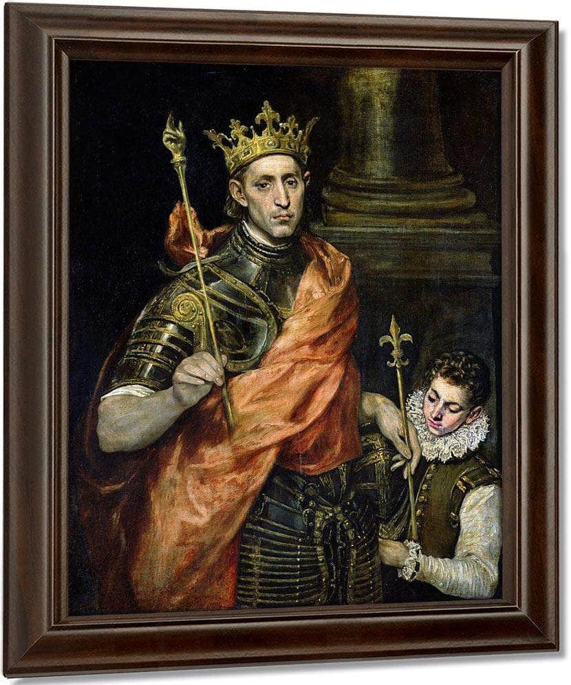 St. Louis (1215 70) And His Page By El Greco Fine Art Print