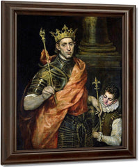 St. Louis (1215 70) And His Page By El Greco Fine Art Print