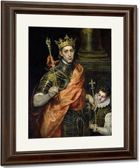 St. Louis (1215 70) And His Page By El Greco Fine Art Print