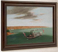 St. Louis From The River Below By George Catlin Fine Art Print