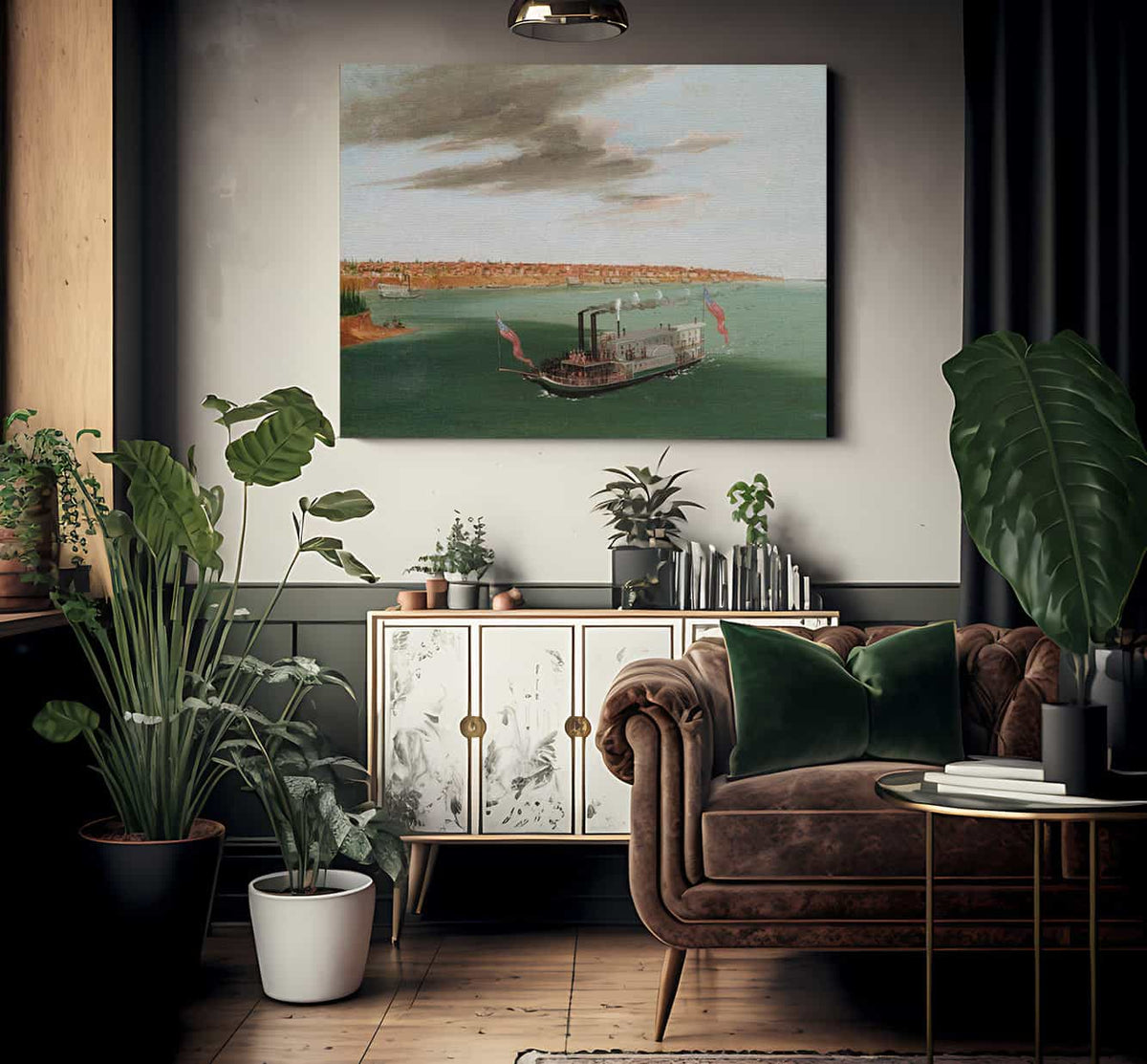 St. Louis From The River Below By George Catlin Fine Art Print