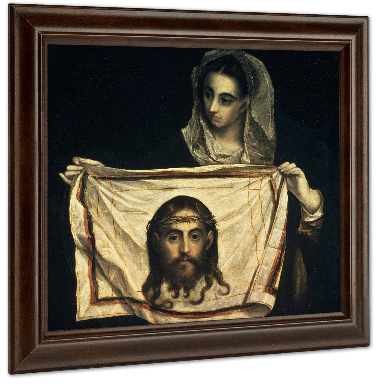 St.Veronica With The Holy Shroud I By El Greco Fine Art Print