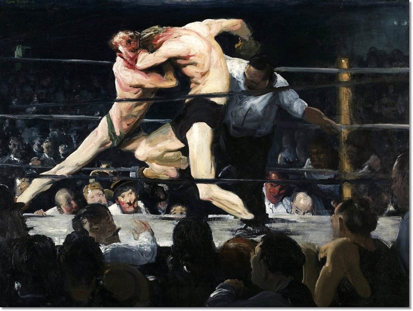 Stag At Sharkey's Painting George Wesley Bellows Canvas Art Fine Art Print
