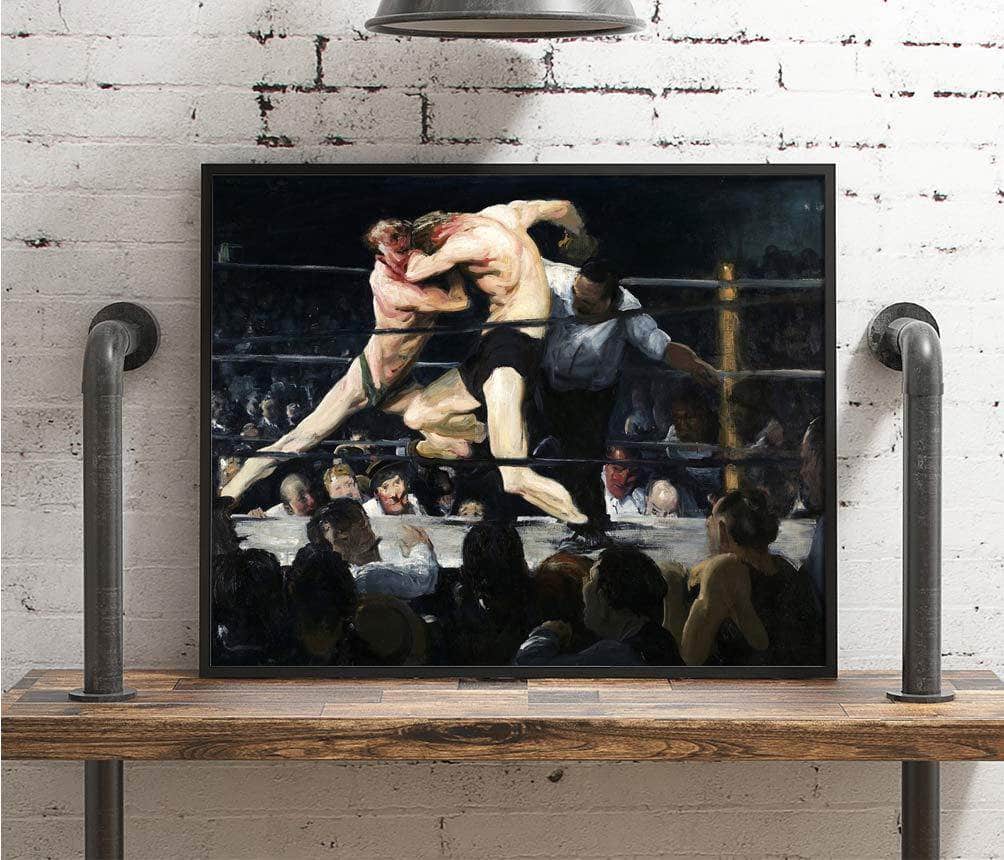 Stag At Sharkey's Painting George Wesley Bellows Canvas Art Fine Art Print