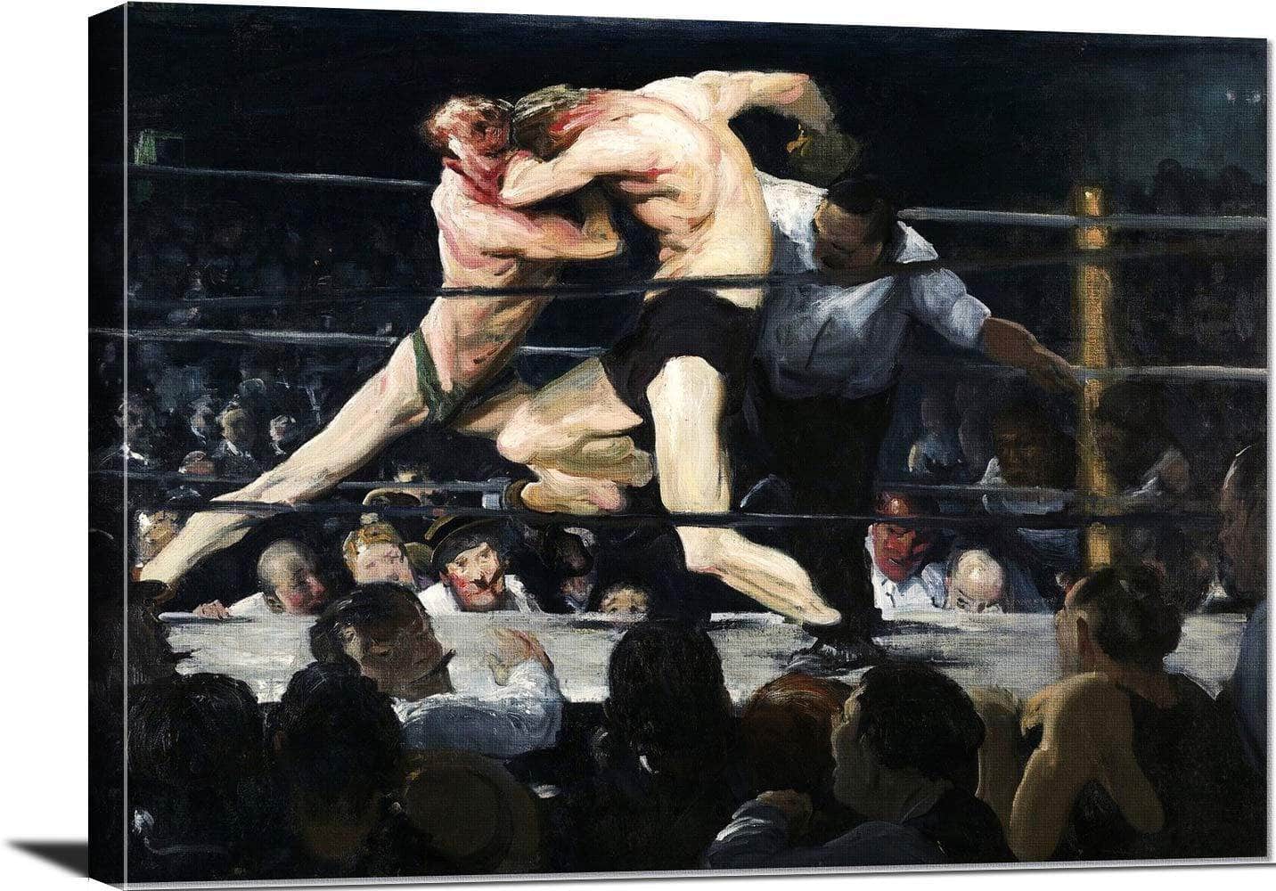 Stag At Sharkey's Painting George Wesley Bellows Canvas Art Fine Art Print