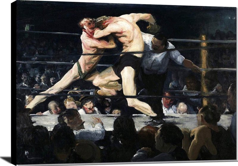 Stag At Sharkey's Painting George Wesley Bellows Canvas Art Fine Art Print