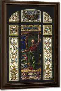 Stained Glass Window From The Mrs. George T. Bliss House New York By John La Farge Fine Art Print