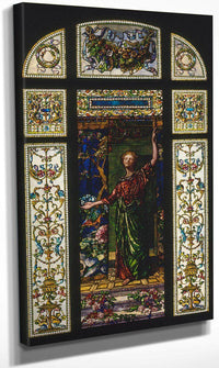 Stained Glass Window From The Mrs. George T. Bliss House New York By John La Farge Fine Art Print