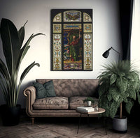 Stained Glass Window From The Mrs. George T. Bliss House New York By John La Farge Fine Art Print