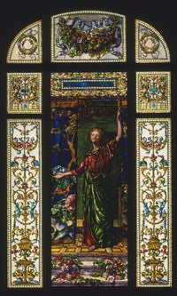 Stained Glass Window From The Mrs. George T. Bliss House New York By John La Farge Fine Art Print