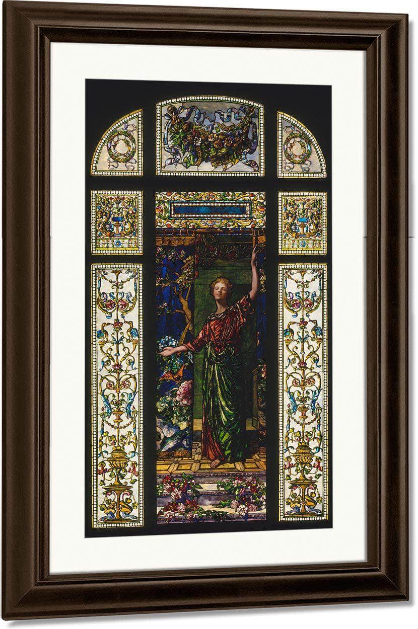 Stained Glass Window From The Mrs. George T. Bliss House New York By John La Farge Fine Art Print