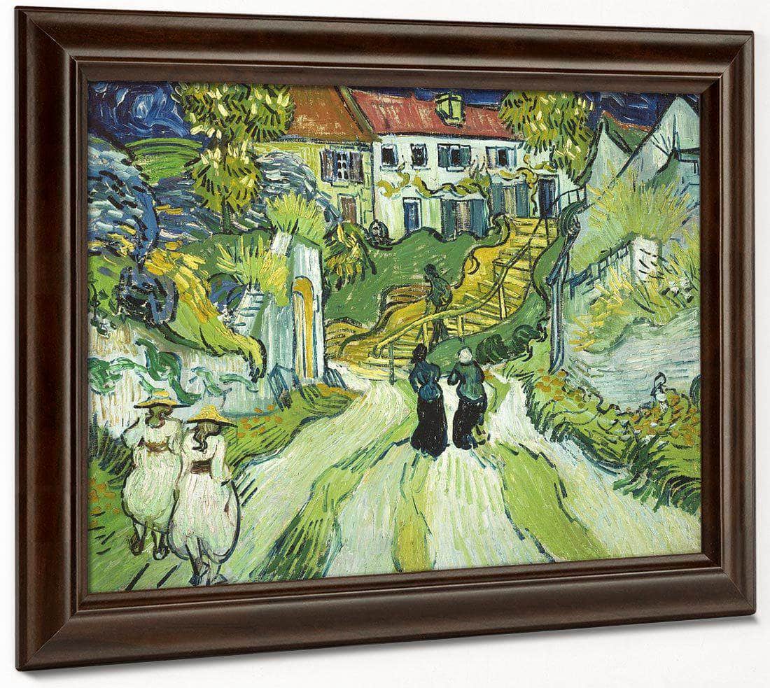 Stairway At Auvers 2 By Vincent Van Gogh Fine Art Print