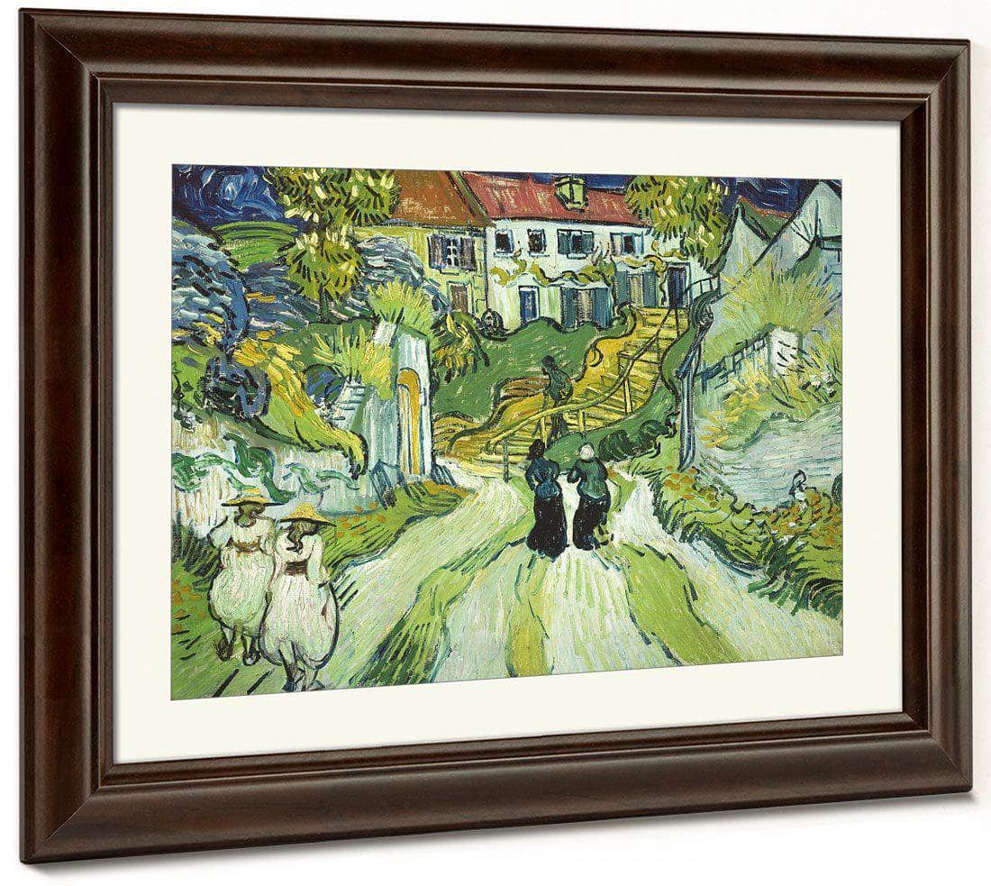 Stairway At Auvers 2 By Vincent Van Gogh Fine Art Print