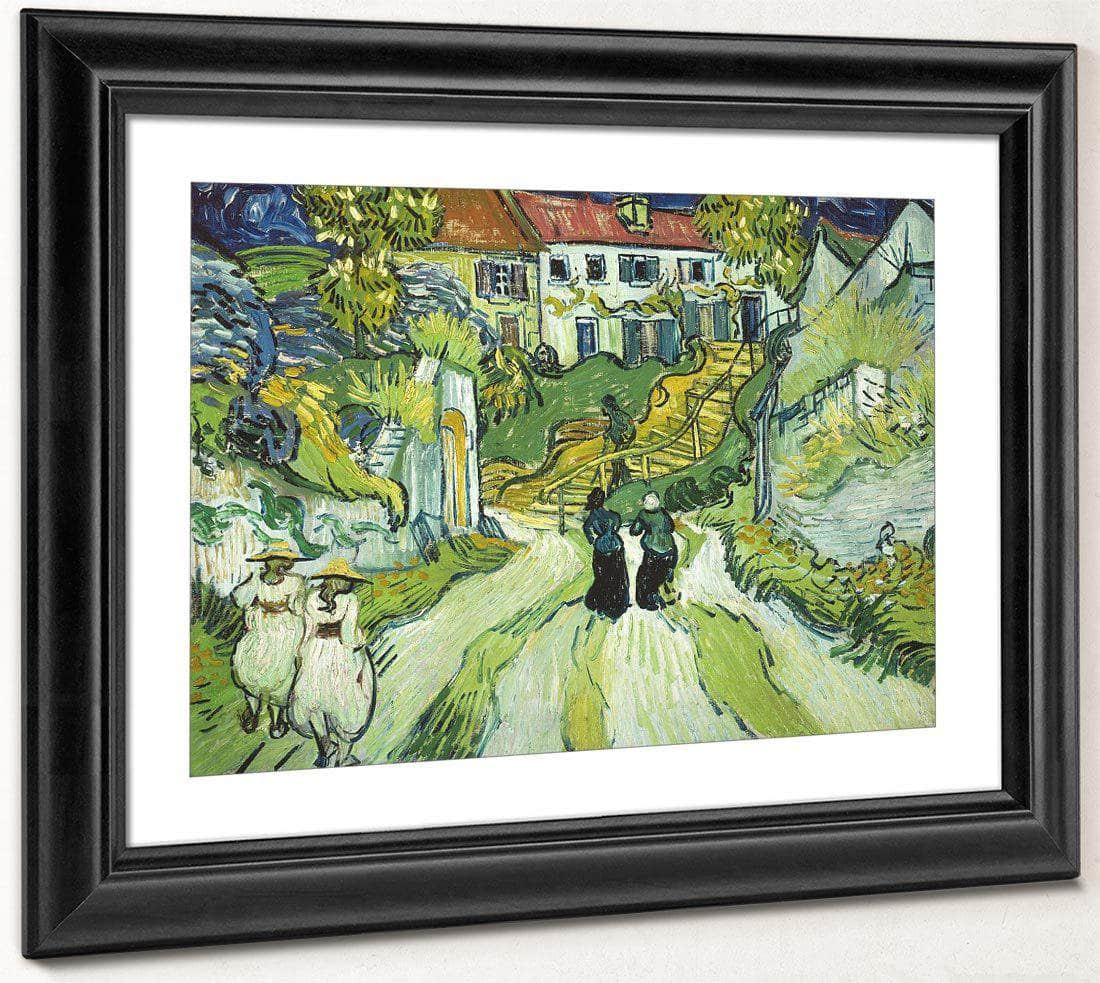 Stairway At Auvers 2 By Vincent Van Gogh Fine Art Print