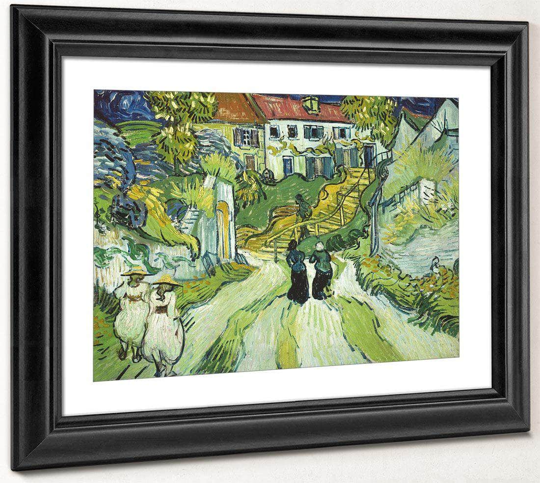 Stairway At Auvers By Vincent Van Gogh Fine Art Print