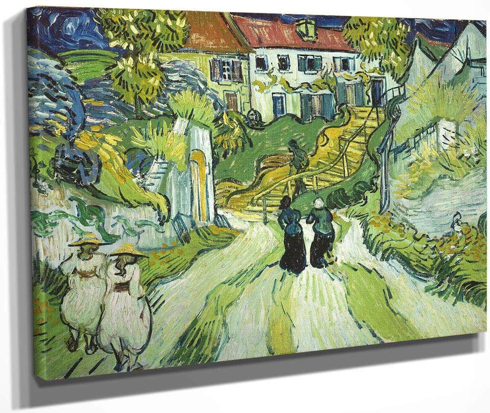 Stairway At Auvers By Vincent Van Gogh Fine Art Print