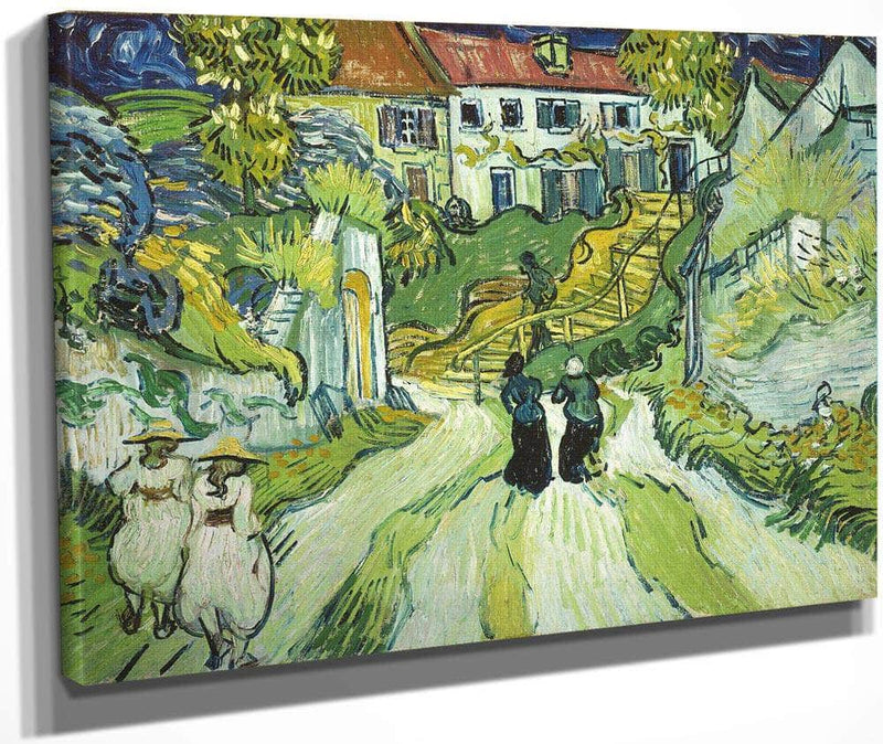 Stairway At Auvers By Vincent Van Gogh Fine Art Print